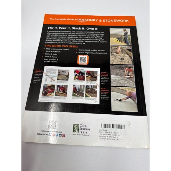 Black+Decker Complete Guide Masonry & Stonework and Codes Homeowners DIY - Picture 5 of 6